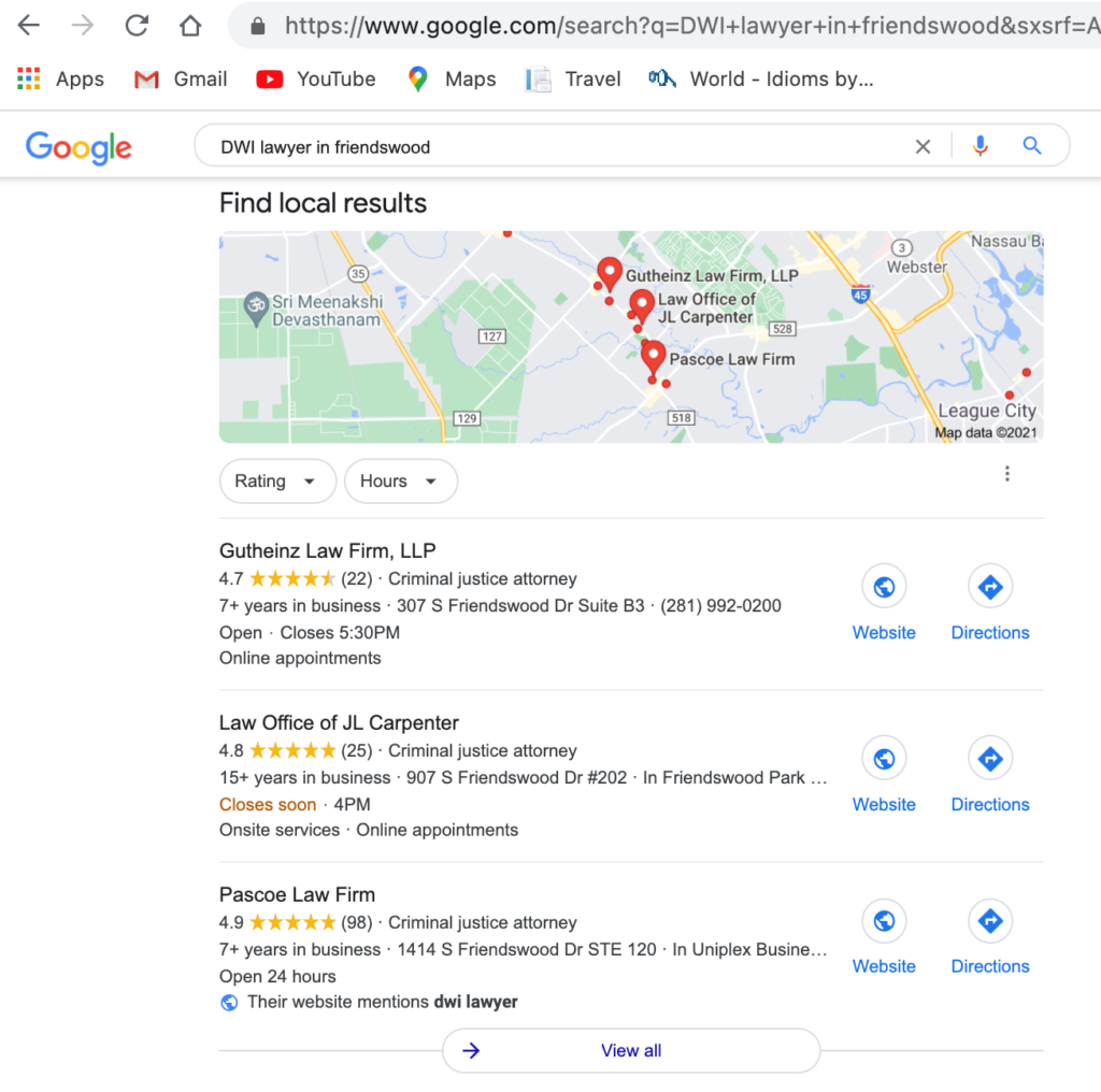 Search results for DWI lawyer friendswood