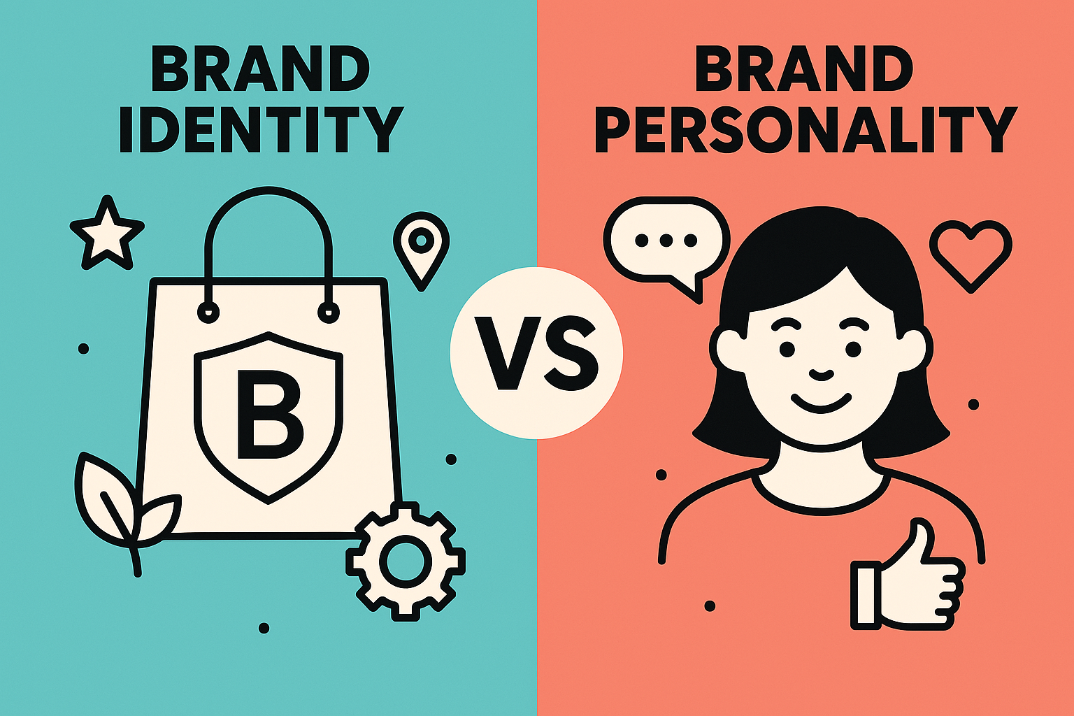 Brand identity vs. brand personality